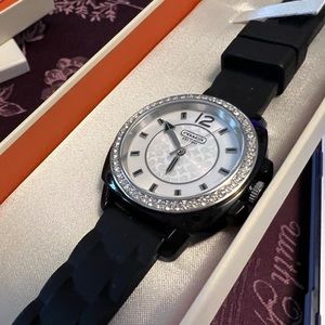 Coach Women’s Andre Boyfriend Black Jelly Watch